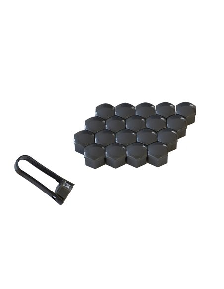 CAPAC PREZOANE 19 MM GRI SET 20 BUC+CLESTE
