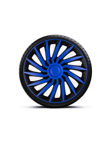SET CAPACE ROTI 15' ALBASTRU-NEGRU CU INEL ALBASTRU KENDO