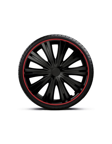SET CAPACE ROTI 16' NEGRE CU MARGINE ROSIE GIGA R