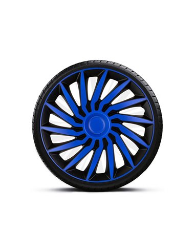 SET CAPACE ROTI 16' ALBASTRU-NEGRU CU INEL ALBASTRU KENDO