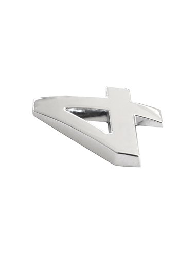 ORNAMENT AUTO 3D. CIFRA 4. 26 MM. CROMAT