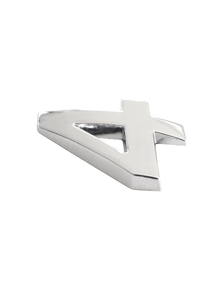 ORNAMENT AUTO 3D. CIFRA 4. 26 MM. CROMAT