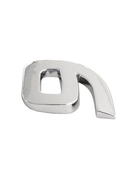 ORNAMENT AUTO 3D. CIFRA 9. 26 MM. CROMAT