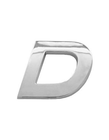 ORNAMENT AUTO 3D. LITERA D. 26 MM. CROMAT