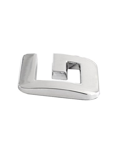 ORNAMENT AUTO 3D. LITERA G. 26 MM. CROMAT
