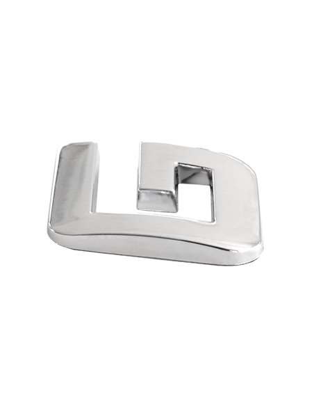 ORNAMENT AUTO 3D. LITERA G. 26 MM. CROMAT