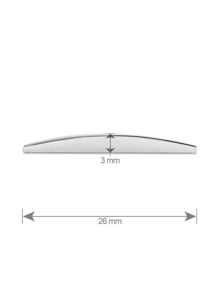 ORNAMENT AUTO 3D. LITERA U. 26 MM. CROMAT