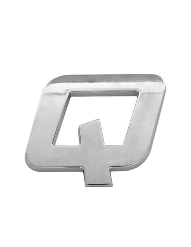 ORNAMENT AUTO 3D. LITERA Q. 26 MM. CROMAT