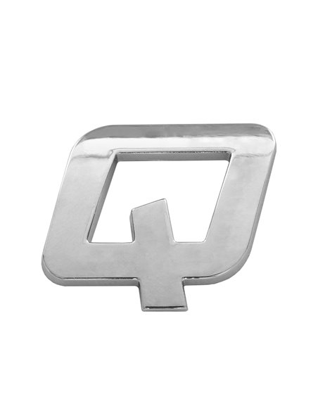 ORNAMENT AUTO 3D. LITERA Q. 26 MM. CROMAT