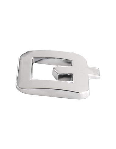 ORNAMENT AUTO 3D. LITERA Q. 26 MM. CROMAT