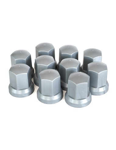 SET 10 BUCATI CAPAC PLASTIC PENTRU PREZON ROATA 33' GRI 54.5 MM