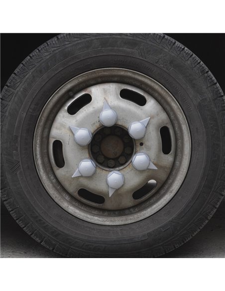 SET 10 BUCATI CAPAC PLASTIC PENTRU PREZON ROATA CU INDICATOR 33' GRI 54.5 MM