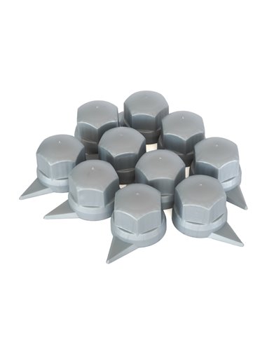 SET 10 BUCATI CAPAC PLASTIC PENTRU PREZON ROATA CU INDICATOR 33' GRI 41 MM