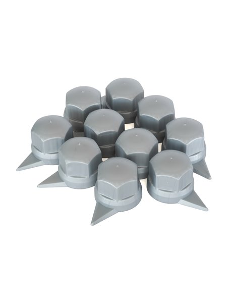SET 10 BUCATI CAPAC PLASTIC PENTRU PREZON ROATA CU INDICATOR 33' GRI 41 MM