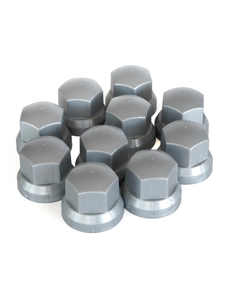 SET 10 BUCATI CAPAC PLASTIC PENTRU PREZON ROATA 32' GRI 41 MM