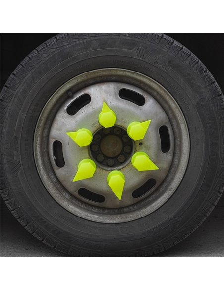 SET 10 BUCATI CAPAC PLASTIC PENTRU PREZON ROATA CU INDICATOR 33' NEON