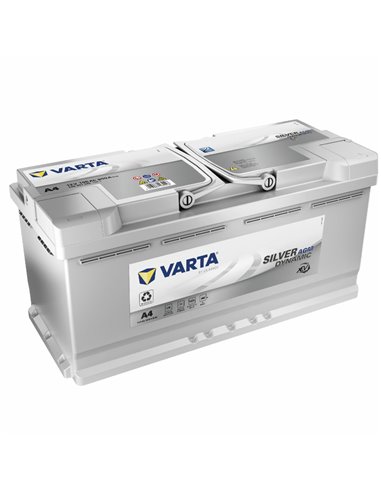 VARTA Silver Dynamic A4 AGM START-STOP 12V 105Ah 950A - Borna Normala (dreapta +)