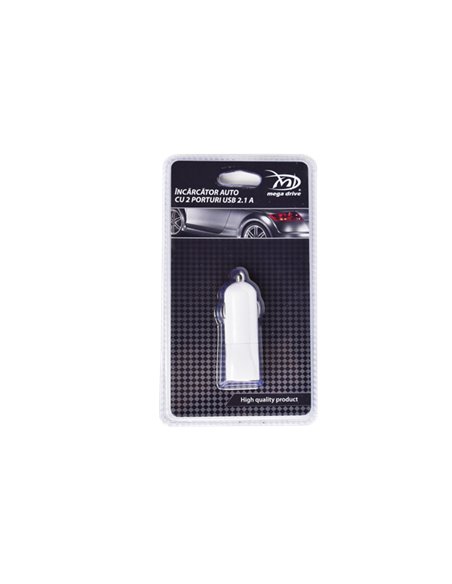 STECHER BRICHETA AUTO CU 2 PORTURI USB 2.1 A
