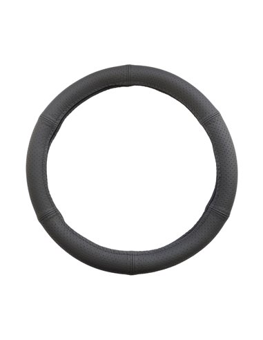 HUSA VOLAN PIELE NATURALA PERFORATA NEGRU 37-39 CM
