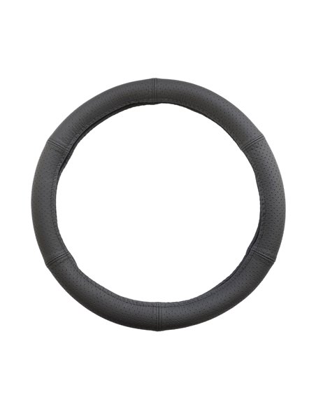 HUSA VOLAN PIELE NATURALA PERFORATA NEGRU 37-39 CM