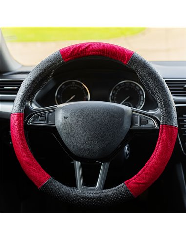 HUSA VOLAN PIELE NATURALA PERFORATA ROSU 37-39 CM MEGA DRIVE