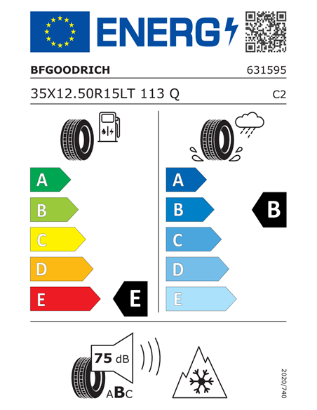 BF GOODRICH ALL-TERRAIN TA KO2 35/12.5 R15 113Q