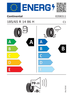 CONTINENTAL ECOCONTACT 6 185/65 R14 86H 2