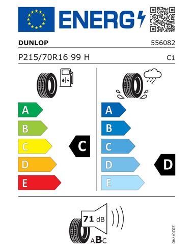 DUNLOP GRANDTREK ST20 215/70 R16 99H
