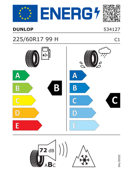 DUNLOP SP WINTER SPORT 4D 225/60 R17 99H