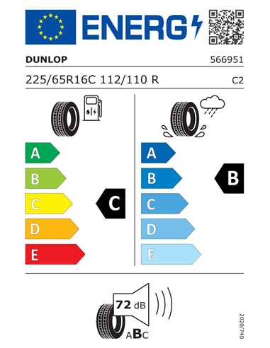 DUNLOP ECONODRIVE 225/65 R16C 112/110R