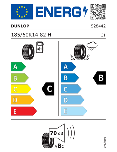 DUNLOP SP SPORT BLURESPONSE 185/60 R14 82H