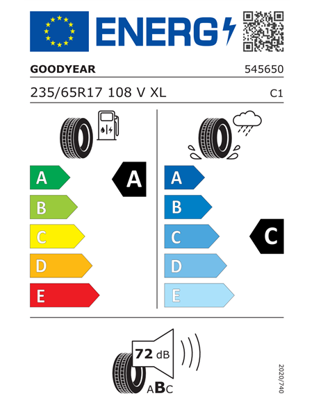 GOODYEAR EAGLE F1 ASYMMETRIC SUV AT 235/65 R17 108V XL
