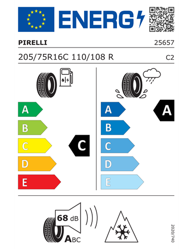 PIRELLI CARRIER ALL SEASON 205/75 R16C 110/108R