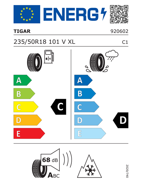 TIGAR ALL SEASON 235/50 R18 101V XL