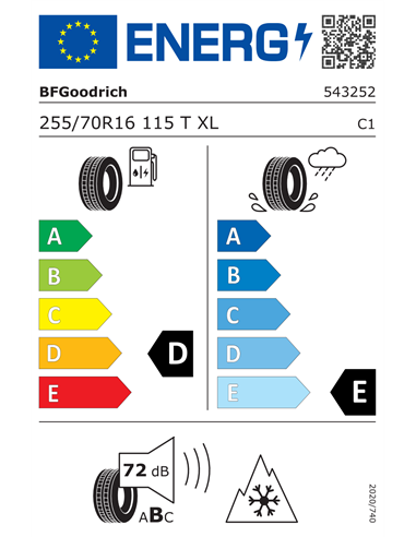 BF GOODRICH TRAIL-TERRAIN TA 255/70 R16 115T XL