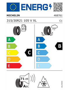 MICHELIN PILOT ALPIN 5 315/30 R21 105V XL 2