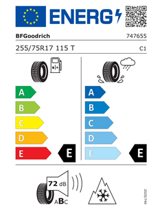 BF GOODRICH TRAIL-TERRAIN TA 255/75 R17 115T 2