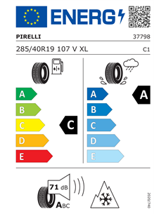 PIRELLI P ZERO WINTER 285/40 R19 107V XL 2