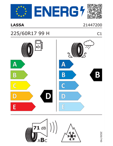 LASSA COMPETUS WINTER2+ 225/60 R17 99H