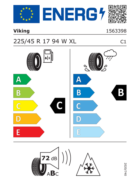 VIKING FOURTECH PLUS 225/45 R17 94W XL