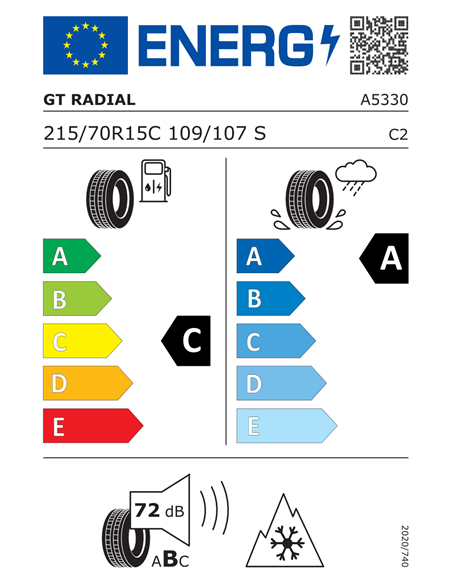 GT RADIAL MAXMILER WT3 215/70 R15C 109/107S