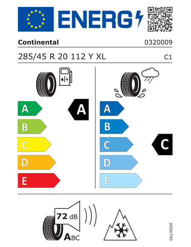 CONTINENTAL ALLSEASONCONTACT 2 285/45 R20 112Y XL