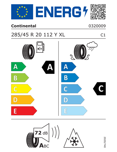 CONTINENTAL ALLSEASONCONTACT 2 285/45 R20 112Y XL