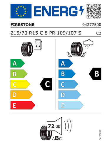 FIRESTONE VANHAWK 2 215/70 R15C 109/107S