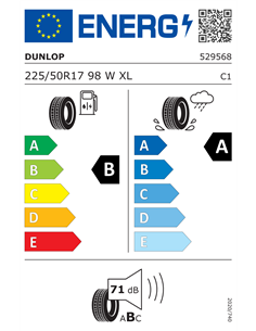 DUNLOP SP SPORT BLURESPONSE 225/50 R17 98W XL 2