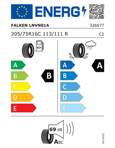 FALKEN LINAM VAN01A 205/75 R16C 113/111R 2