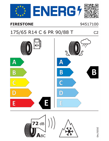 FIRESTONE VANHAWK 2 WINTER 175/65 R14C 90/88T