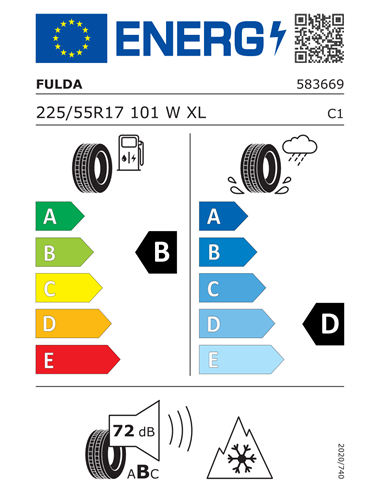 FULDA MULTICONTROL 225/55 R17 101W XL