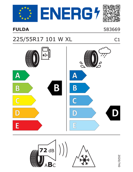 FULDA MULTICONTROL 225/55 R17 101W XL
