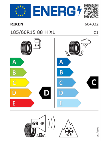 RIKEN ALL SEASON 185/60 R15 88H XL